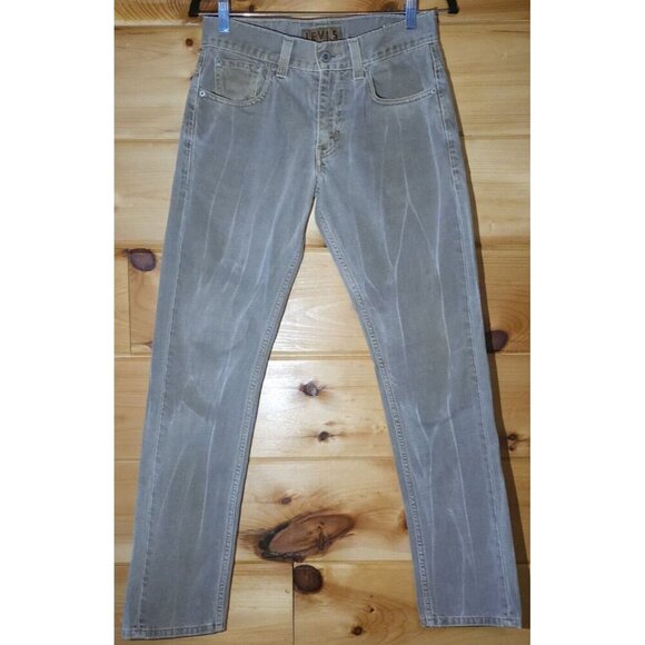Levi's The Original Jeans Skinny 511 30x30 Gray Medium Wash Straight Leg Flaw - Picture 3 of 16